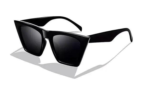 FEISEDY Vintage Square Cat Eye Sunglasses Women Trendy Cateye Sunglasses B2473