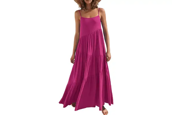 Amazon ANRABESS Women Summer Casual Loose Sleeveless Sundress