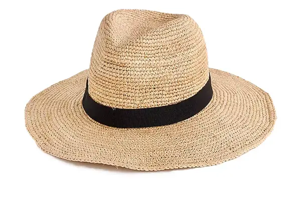 J.Crew Wide-Brim Packable Straw Hat