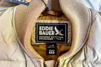 The tag on the inside of the Eddie Bauer Men