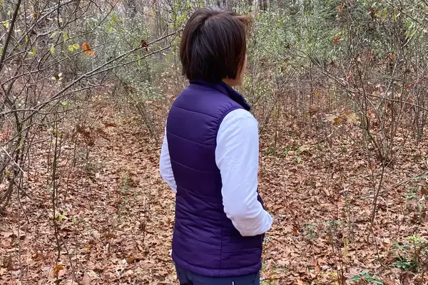 The back of the Montbell Women’s Thermawrap Vest