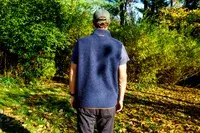 The back of a person wearing the Fjallraven Men’s Vardag Pile Fleece Vest