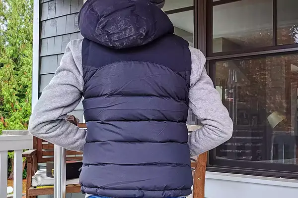 The back of a person wearing the L.L. Bean Women