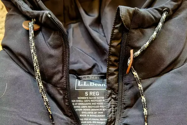 The tag on the inside of the L.L. Bean Women