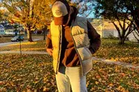 A person wears the Eddie Bauer Men