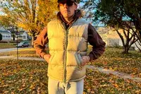 A person with their hands in the pockets of the Eddie Bauer Men