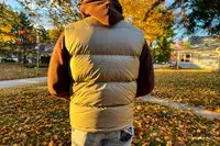 The back of a person wearing the Eddie Bauer Men