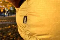 The brand name tag on the Eddie Bauer Men