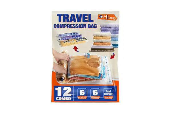 HIBAG 12 Compression Bags for Travel