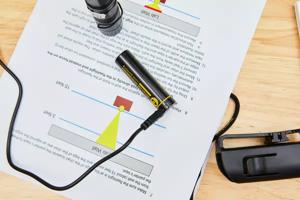 Nitecore MT21C Rechargeable Flashlight battery being charged