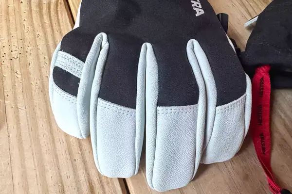 The fingers on the Hestra Army Leather Heli Ski Gloves