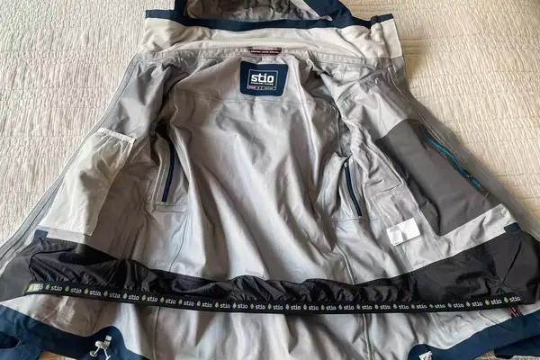 Photo of the inside of a ski jacket