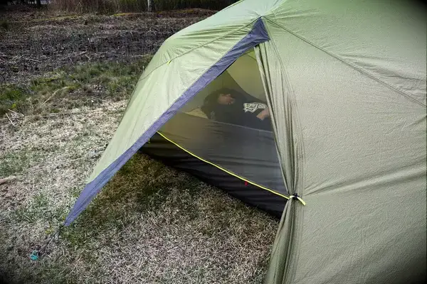 A NEMO Dagger OSMO Lightweight Backpacking Tent on the ground