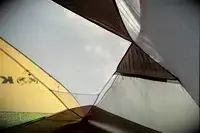 The inside of the Kuiu Mountain Star 2 Person Tent