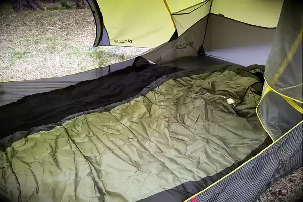 The inside of a NEMO Dagger OSMO Lightweight Backpacking Tent