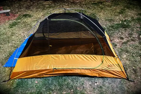 A view of the inside of an assembled REI Co-Op Trailmade