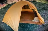 A fully assembled REI Co-Op Trailmade