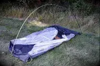 The Nemo Hornet Osmo Ultralight Backpacking Tent during assembly