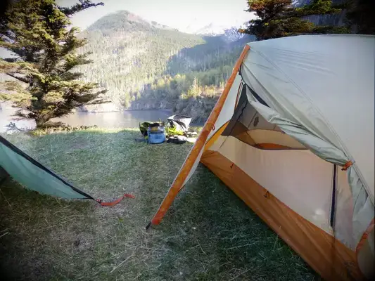 The inside of a NEMO Dagger OSMO Lightweight Backpacking Tent