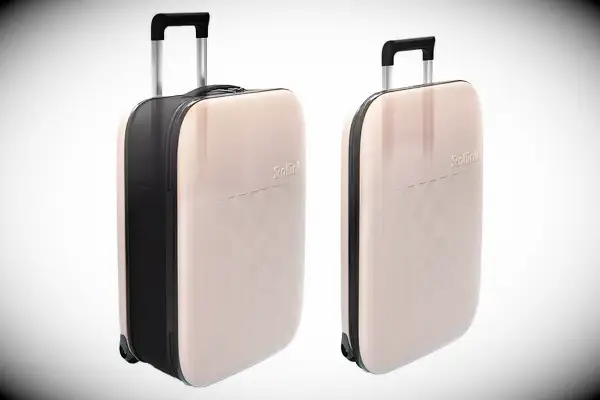 Rollink Flex Vega Cabin Fully Collapsible Suitcase - Hardshell, Silent,