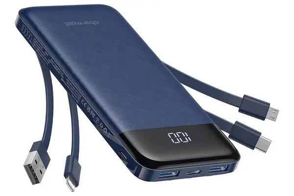 Amazon Charmast Portable Charger with Built in Cables