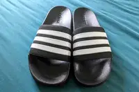 An overhead view of a pair of Adidas Men