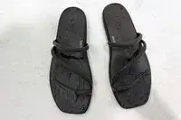 An overhead view of the Crocs Miami Toe Loop Sandals