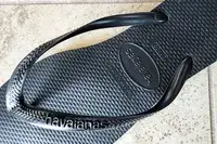 The brand name printed on the Havaianas Women