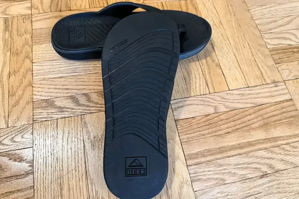 The treads on the bottom of the Reef The Deckhand sandals