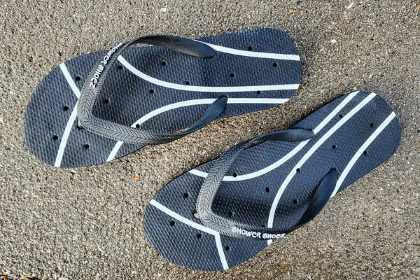 A pair of Shower Shoez Women