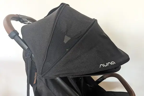 Close up of Nuna TRVL LX Stroller canopy
