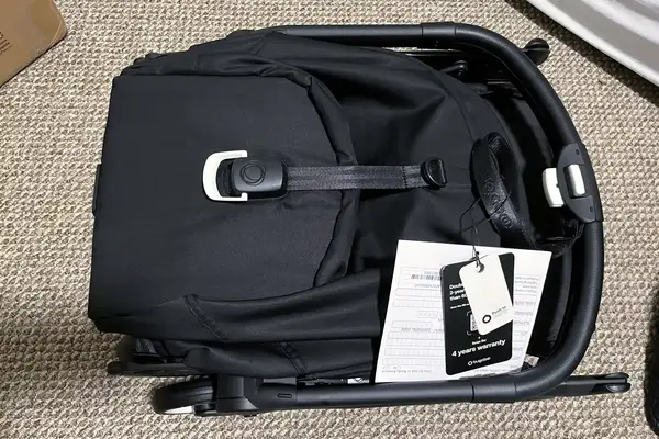 The Bugaboo Butterfly Stroller with the tags on
