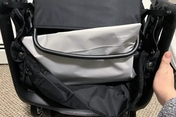 The Bugaboo Butterfly Stroller is folded