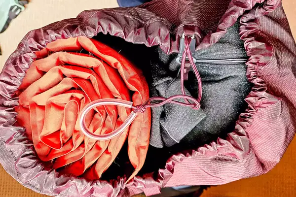 Travel items inside the Gregory Women