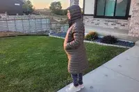 A person facing to the side while wearing the Patagonia Women