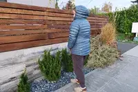 A person wears the Rab Women