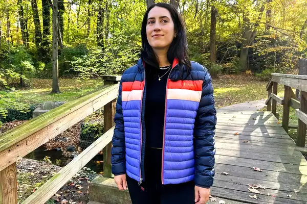 A person wearing the Cotopaxi Women