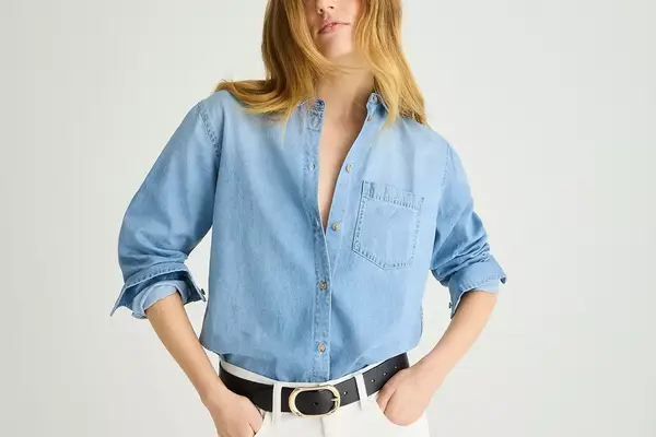 Garçon classic chambray shirt in Storm wash