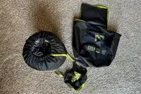 The Nemo Coda Genderless Endless Promise Down Mummy Sleeping Bag and storage bag