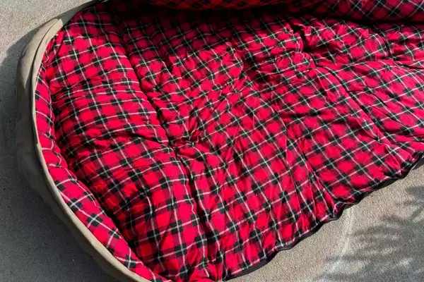 The inside of the Guide Gear -30 Sleeping Bag