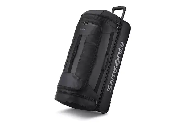 Samsonite Andante 2 Wheeled Rolling Duffel Bag, All Black, 32-Inch