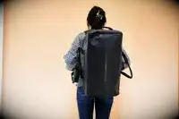 Samsonite Ecodiver Small Duffel on a person