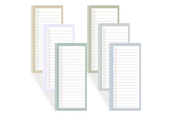 Bipend 6 Pack Magnetic Notepads