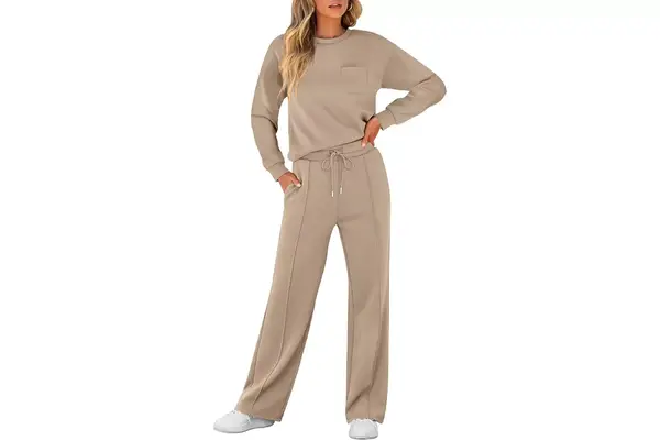 ANRABESS Women 2 Piece Set Long Sleeve Sweatsuit