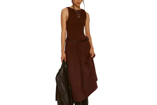 Free People Nightingale Seersucker Midi Dress