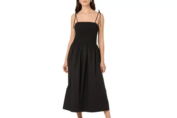 Nordstrom Rack ASTR the Label Drop Waist Smocked Midi Dress