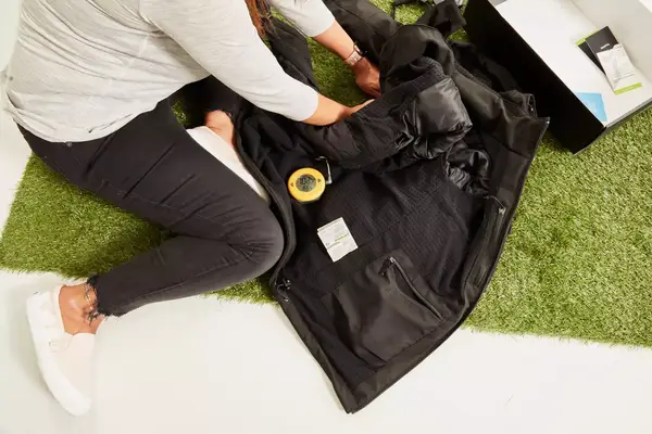 A close-up of the inside of the Venture Heat Men