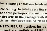Closeup of words on a page printed from JADENS Bluetooth Thermal Printer
