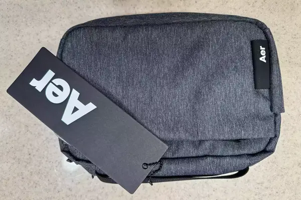 The Aer Travel Kit 2 with the tags on