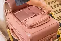 The front pocket on the Dagne Dover Smaller Seattle Carry-on Luggage 20.5 Inches